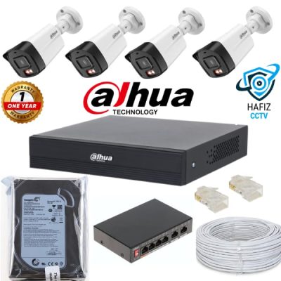 4 Full HD IP CCTV Camera Package